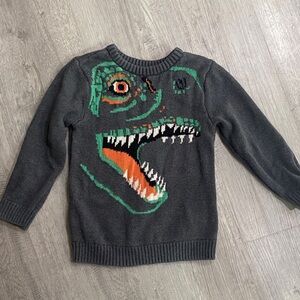 Old Navy Gray Dinosaur cotton sweater size 5T